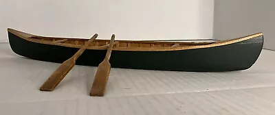 Large Wooden Canoe Model Vintage W/Oars • $45