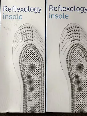 LOT OF 2 Pairs  Magnetic Reflexology Insoles Shoe Insert New • $20