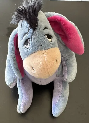 Disney Eeyore Soft Toy Plush Winnie The Pooh And Friends 11 Inches Sitting Blue • £4