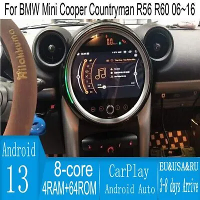 9  Android Navigation Car Gps Stereo For Bmw Mini Cooper Countryman R56 R60 • $598