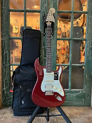 2022 Fender American Performer Stratocaster  Strat HSS Aubergine Red  Deluxe Bag • $1359.99