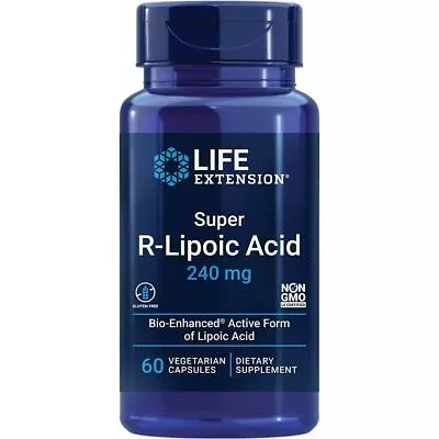 Life Extension Super R-Lipoic Acid 240mg - 60 Vcaps • £48.78