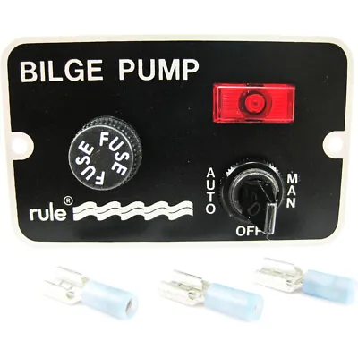 Rule 41 Bilge Pump Panel Switch With Light Auto/Off/Manual 3-Way Toggle Switch • $37.93