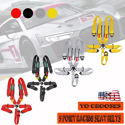 Quick Release 5 Point Harness Cam Lock Kart Racing Safety Belt Car ATV Universal • $61.33