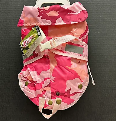$19.99 • Buy NWT Zack & Zoey Pink Camo Dog Jacket W/ Removable Sherpa Liner Size Large