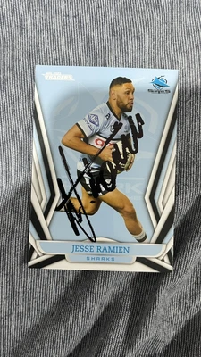 $8 • Buy Signed Jesse Ramien Cronulla Sharks 2023 NRL Traders Card 38