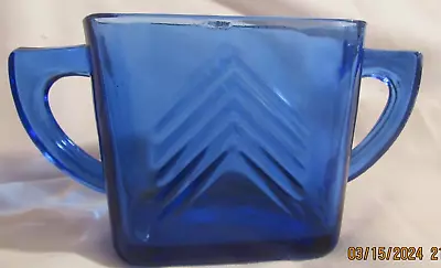Vintage Hazel Atlas Depression Glass Cobalt Blue Sugar Dish • $4.99