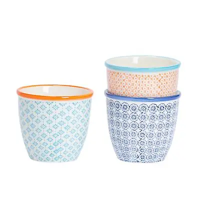 Nicola Spring Hand Printed Plant Pots - Japanese Design Indoor 13.8cm Floral • £18