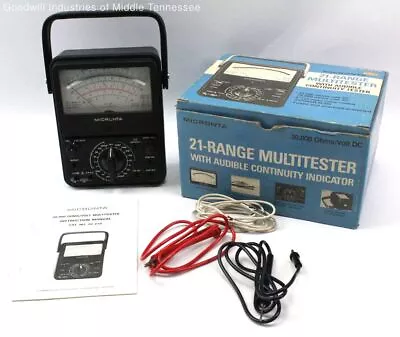 Micronta 22-210 21 Range Multimeter With Audible Continuity Indicator • $49.99