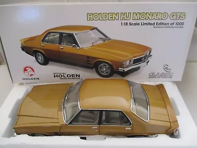 Holden Hj Monaro Gts Contessa Gold 1/18 Hk Hg Hq Ht Hx Hz Torana Lc Lj Lh Lx Slr • $350