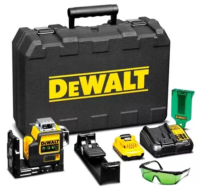 DeWalt DCE089D1G-xe  12V 3 X 360° Cordless Green Beam Line Laser Level Kit • $575