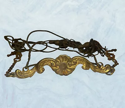 Antique Cincinnati Ohio MASONIC Cast Brass 8” Furniture Header? Ornate + Tassels • $76.49