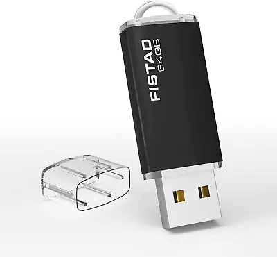 64GB USB Memory Stick USB 2.0 Flash Drive Thumb Drive Pen Drive - Black • £7.83