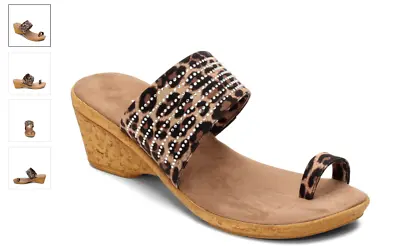 Onex Luca Leopard Toe Wrap Wedge Sandal Women's Sizes 6-11/NEW!!! • $89.95