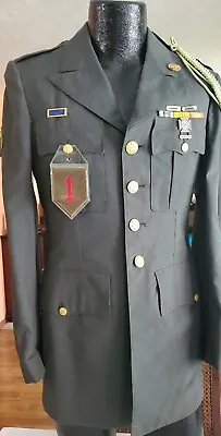 1960s Vietnam War Era US Army Dress Uniform Jacket & Insignia. EUC. • $42