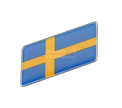 2pcs ABS SWEDEN SE Flag Resin Trunk Rear Emblem Badge Sticker Decal For Volvo  • $8.88