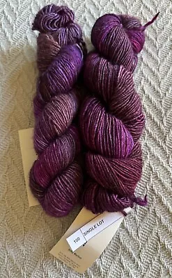 Single Lot Malabrigo Silky Merino Silk And Merino Wool Yarn Burgundy Color • $15.50