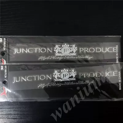 2x Chrome JP Junction Produce VIP JDM Japan Car Emblem Badge Decals Sticker • $9.90