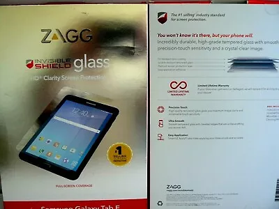 ZAGG Invisible SHIELD HD Glass Clarity Screen Protector For Samsung Galaxy Tab E • $5.99