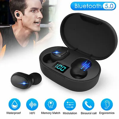 Bluetooth 5.0 Headset TWS Wireless Earphones Mini Earbuds Stereo Headphones A6s • $9.95