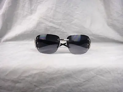 Butterfly Sunglasses Womens Black Shades Glasses Bling Rimless 90s Y2K • £12.99