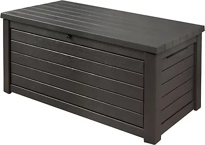 Keter Garden Outdoor Storage Box Rockwood XL Anthracite • £189.99