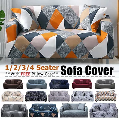 Stretch Chair Sofa Couch Cover Spandex Elastic 1/2/3/4 Seat Slipcover Protector • $4.99