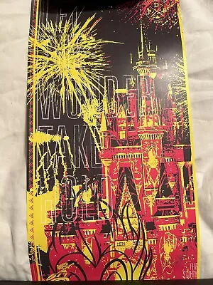 Disney Parks Blog Poster 16” X 8” Let The Wonder Take Hold Magic Kingdom NEW • $35