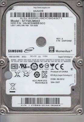 Samsung 2.5  750GB Internal SATA Hard Disk Drive ST750LM022 • £8