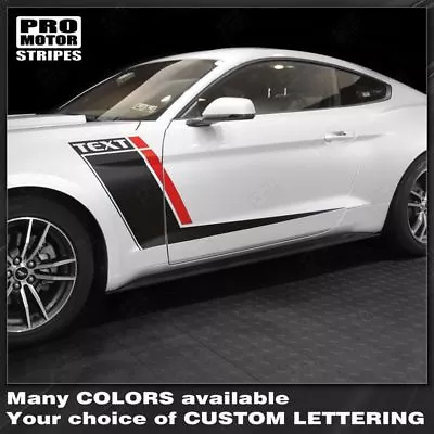 Ford Mustang 2015-2023 Duo Color Side Accent Stripes Decals (Choose Color) • $59.50