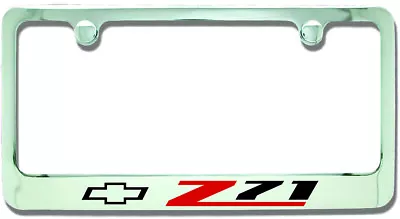CHEVROLET Z71 Chrome Plated Metal License Plate Frame Holder • $33.95