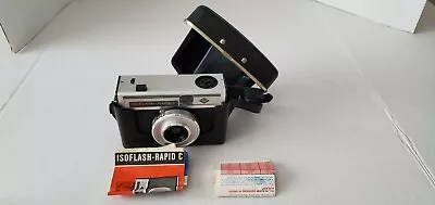 Vintage Agfa ISOFLASH-RAPID C 35mm Film Camera Old Isitar Lens Working Condition • £22.54