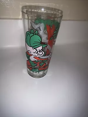 Vtg Looney Tunes Bugs Bunny Elmer Fudd Pepsi Glass Cup Retro Collectible 1976 • $10