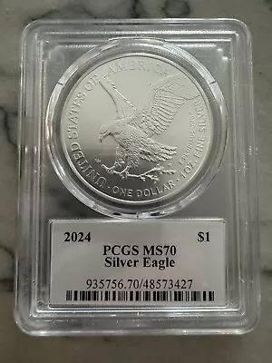 2024 Silver Eagle Ultra Breaks PCGS MS70 Ultra Silver Label • $150