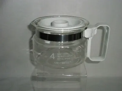 Mr. Coffee Replacement 4 Cup Carafe / Decanter / White - With Order Form • $9.99