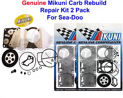 2 Pack Genuine Mikuni SBN Super BN Carb Carburetor Rebuild Repair Kit SeaDoo • $99.95