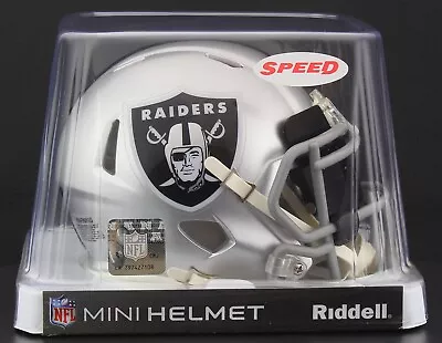 LAS VEGAS RAIDERS NFL Riddell SPEED Mini Football Helmet W/ EYE SHIELD VISOR • $49.95