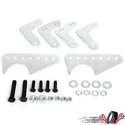 Adjustable Rear Lower Coil Over Shock Brackets Mount Kit For 3  Axle Tubes • $24.90