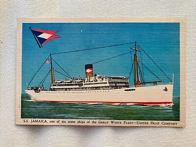 Great White Fleet - United Fruit Company Jamaica Merchant Navy Postcard 127 • £2.99