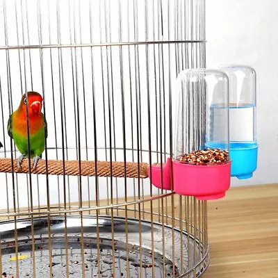£5.09 • Buy Pet Drinker Food Feeder Waterer Clip For  Cage Bird Parrot Cockatiel Budgie