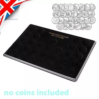 SCHULZ COIN TRAY 50p Shape 30 Compartments Pence Collection - Olympic 2012 • £43.45