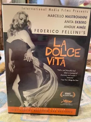 DVD La Dolce Vita By Federico Fellini-2 DVD Set! • $14.98