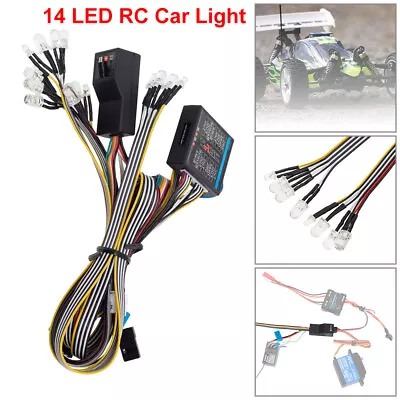 RC Car Light DIY Steering Light 14 LED For 1/10 1/8 Scale Model RC Car Truck New • £15.99