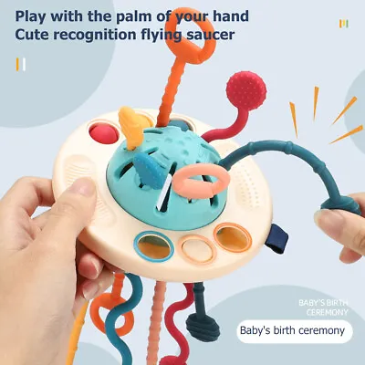 $18.94 • Buy Baby Sensory Development Toys Soft Sensory Training Toys UFO Pumping Toy Baby›