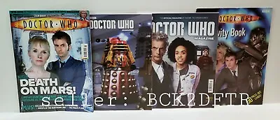 $12 • Buy 🔥 Lot Of 3 Doctor Who MAGAZINES 415, 491, 502 + ACTIVITY BOOK Tardis Daleks