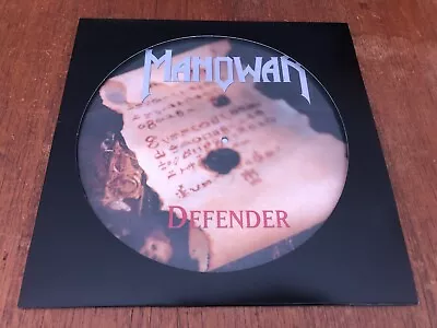 MANOWAR Defender 12  PICTURE DISC Vinyl Maxi-Single 1993 German Press RARE • $99.99