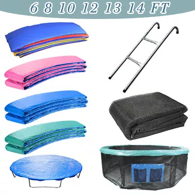 Trampoline Replacement Spring Cover Padding Safety Net Ladder Skirt Rain Cover • £22.97