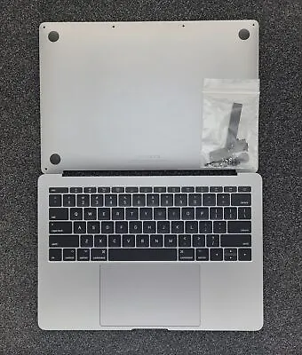 Grd A- MacBook Pro 13  A1708 Top Case Gray Keyboard Battery 74% TrackPad Cover • $49.99