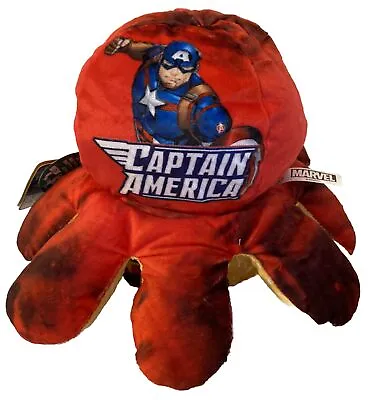 Official Marvel 2 In 1 Reversible Soft Plush Octopus Captain America To Iron Man • £9.99