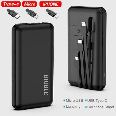 Power Bank 9000000mAh Fast Charger Pack USB External Battery For  Mobile Phone • £10.89